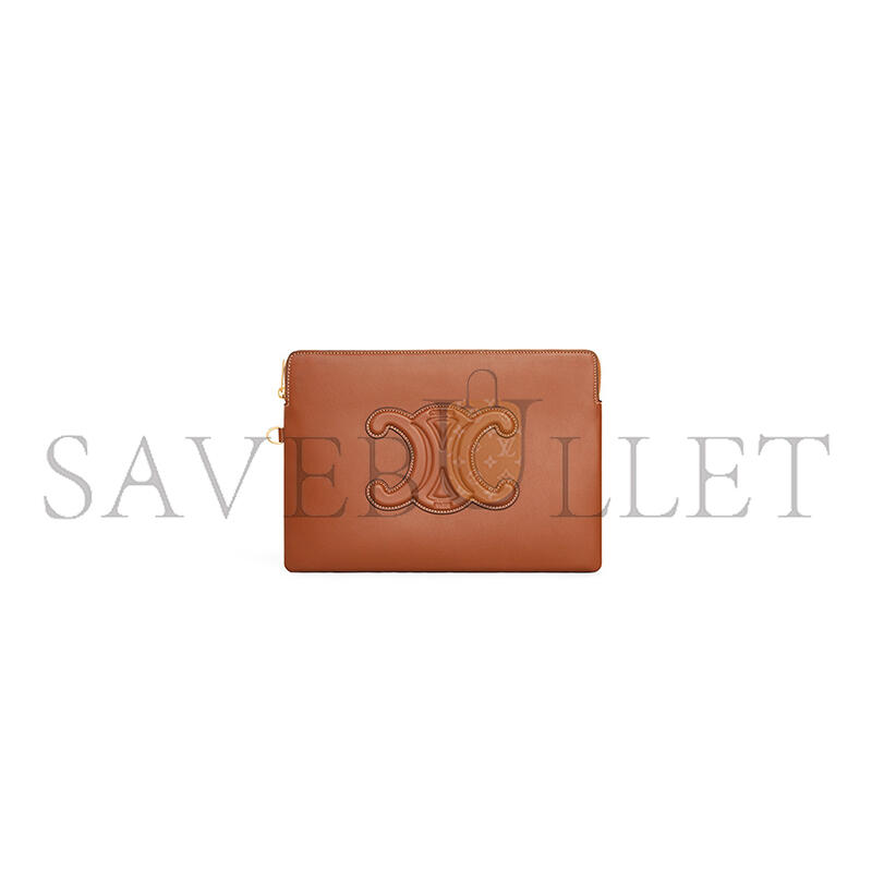CELINE SMALL POUCH WITH STRAP CUIR TRIOMPHE IN SMOOTH CALFSKIN 10J983DR8.04LU (25*17.5*1cm) CELINE SMALL POUCH WITH STRAP CUIR TRIOMPHE IN SMOOTH CALFSKIN 10J983DR8.04LU (25*17.5*1cm)